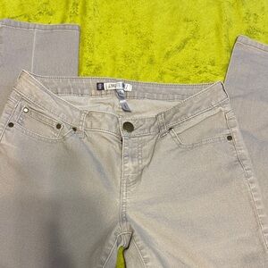 Women’s Jennifer Lopez Gray Low-Rise Straight Jeans Sz 8